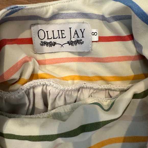 Ollie Jay High Quality Twirl Striped Dress Size 8 - Picture 3 of 3